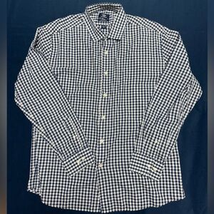 Dockers Blue & White Checked Dress Shirt